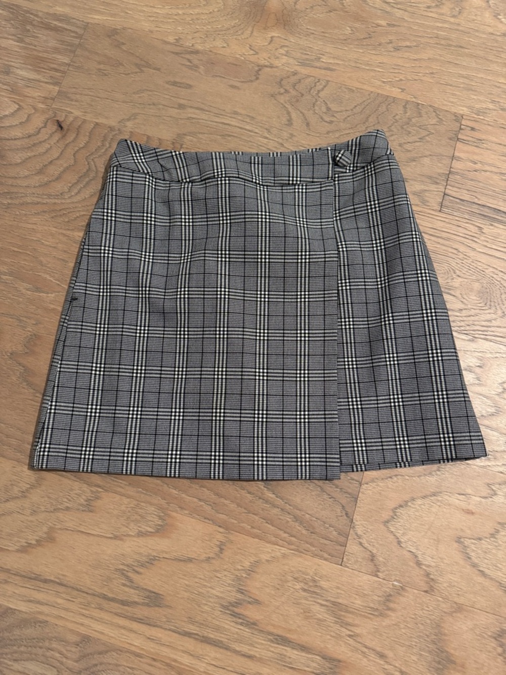 a new day Black and White Plaid Mini Skirt